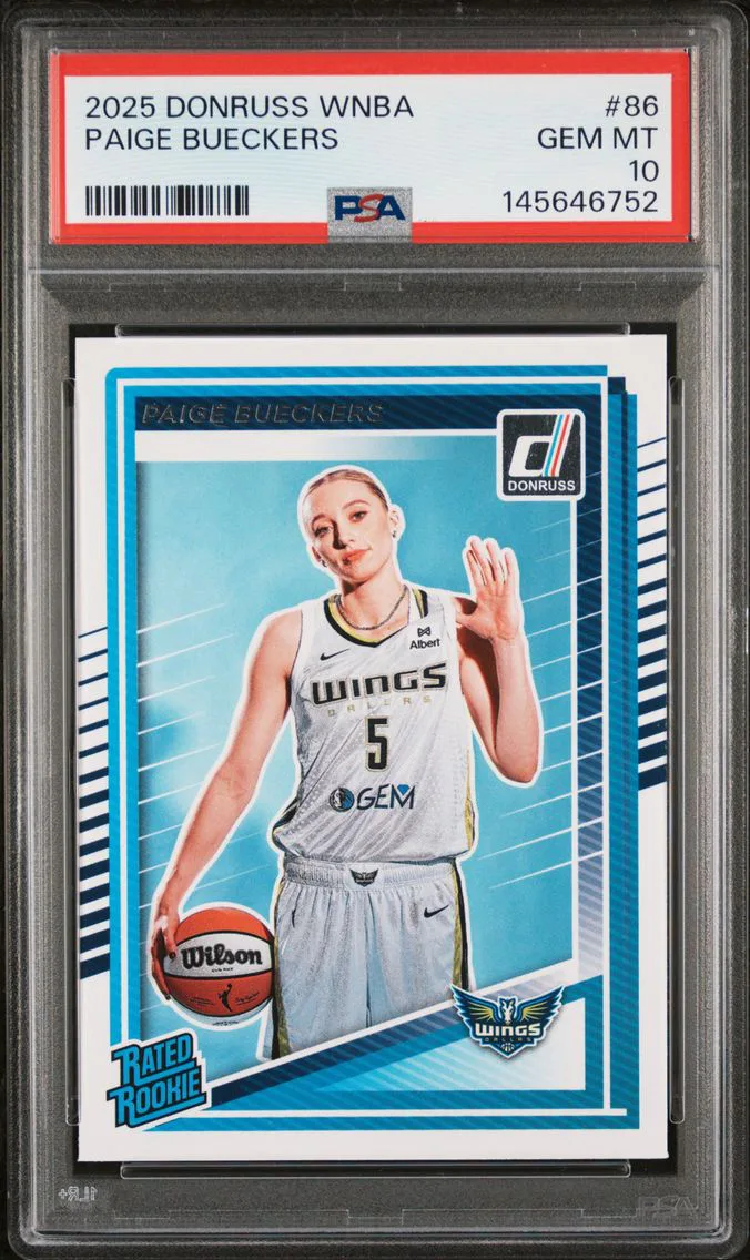 2025 #86 Paige Bueckers PSA 10 Panini Donruss WNBA