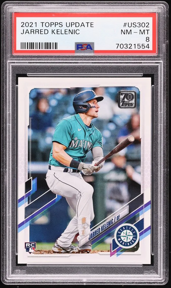2021 #US302 Jarred Kelenic ROOKIE PSA 8 Topps Update