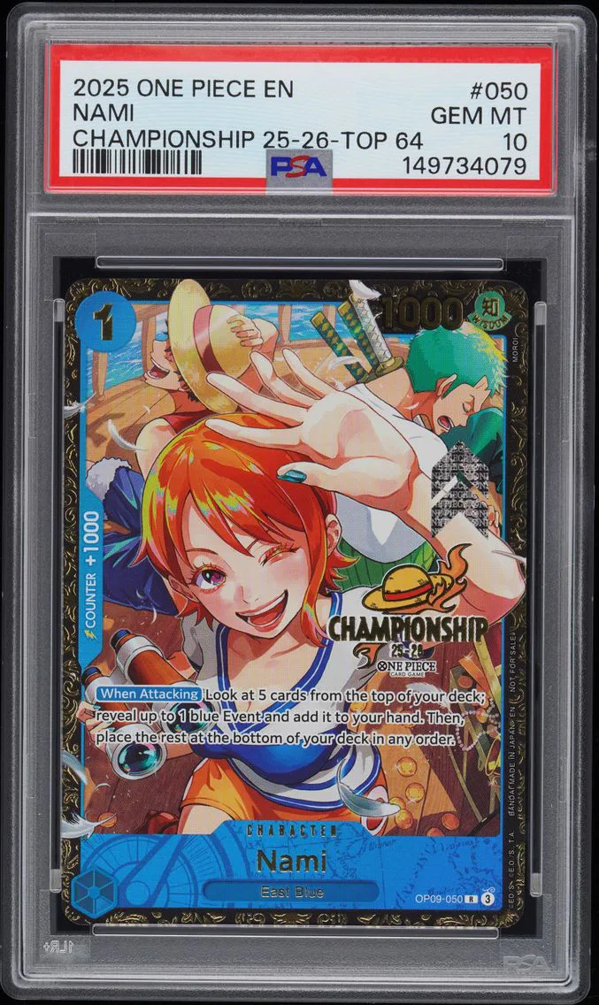 2025 #050 Nami PSA 10 One Piece Promos