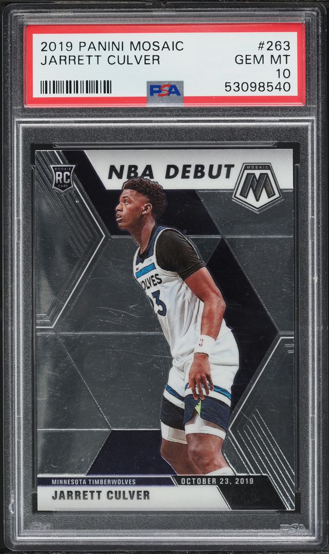 2019 #263 Jarrett Culver PSA 10