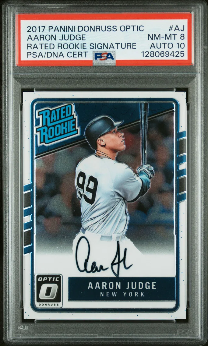 2017 #AJ Aaron Judge PSA 8 Panin