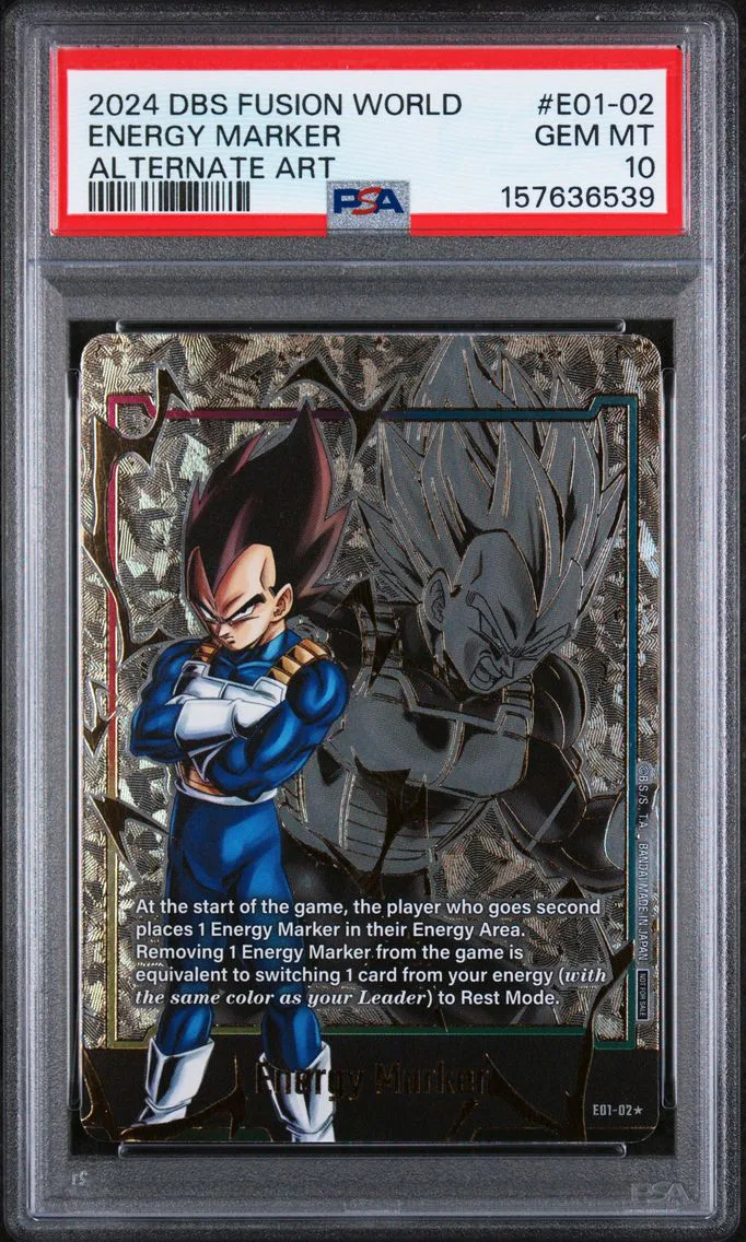 2024 #E01-02 Energy Marker PSA 10 Dragon Ball Super Card Game Fusion World Energy Marker Pack 01