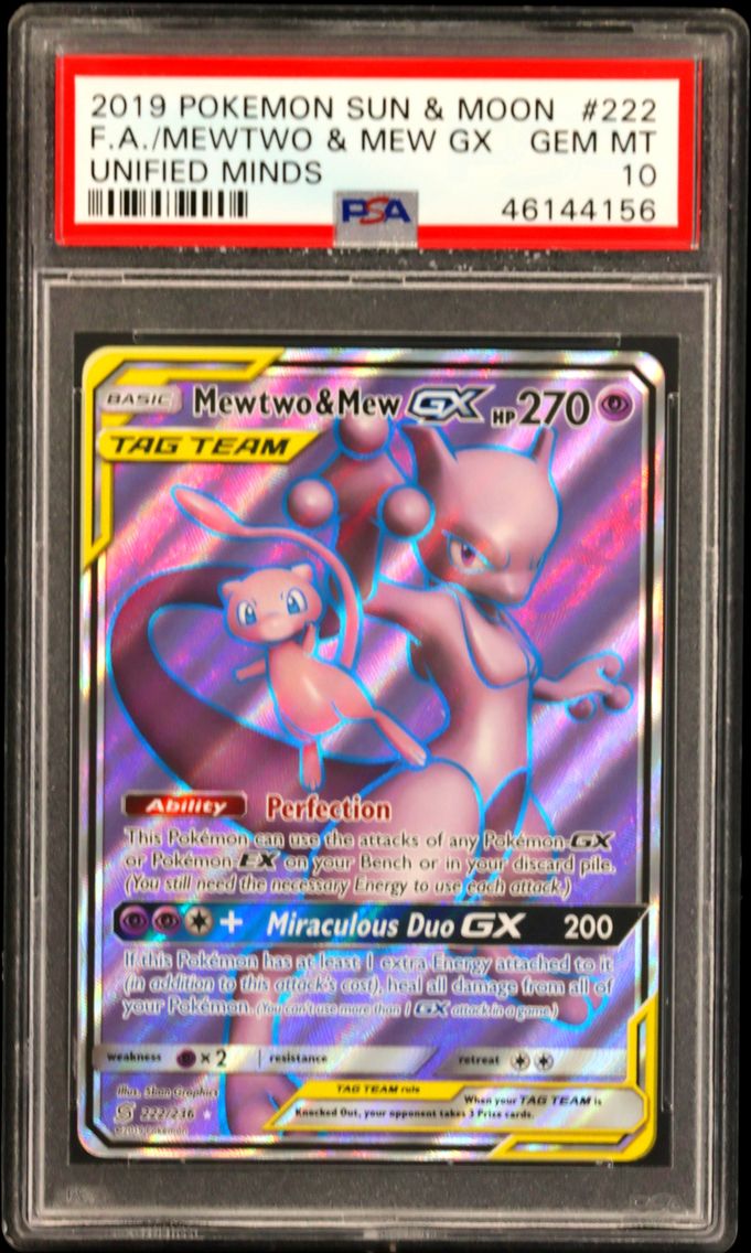 2019 #222 Full Art/Mewtwo & Mew 
