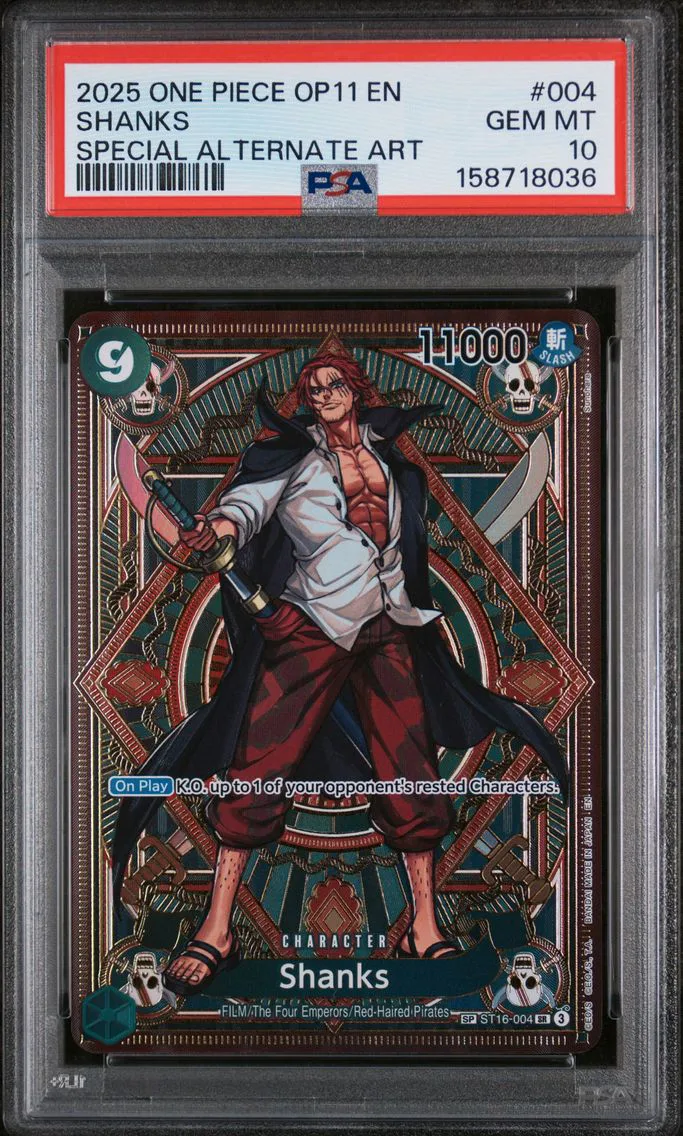 2025 #004 Shanks PSA 10 One Piec
