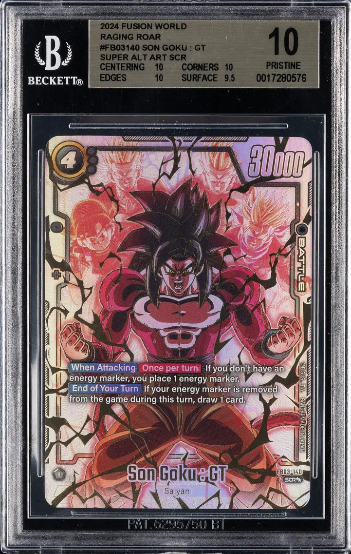 2024 #FB03140 Son Goku : GT SUPER ALT ART SCR BGS 10 Dragon Ball Super Fusion World Raging Roar