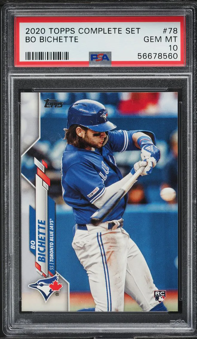 2020 Topps Complete Set Bo Bichette ROOKIE #78 PSA 10 GEM MINT