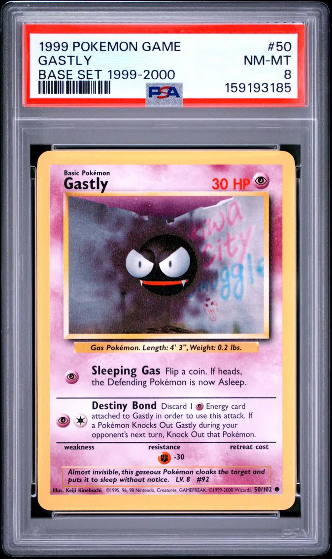 1999 #50 Gastly PSA 8 Game
