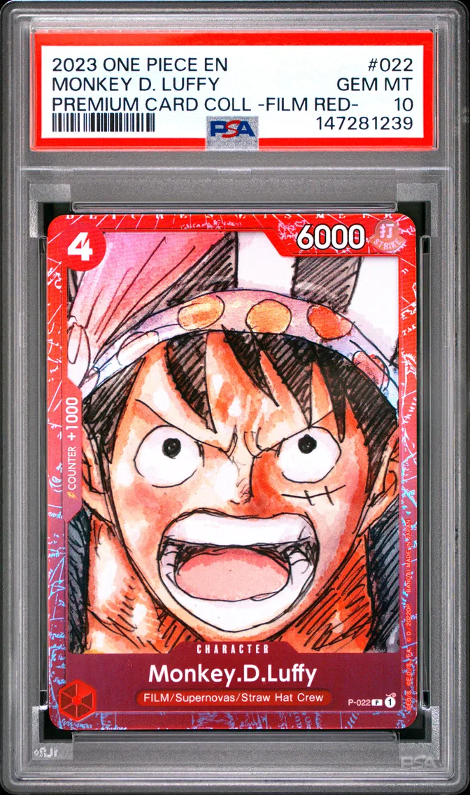 2023 #022 Monkey D. Luffy PSA 10 One Piece Premium Card Collection -One Piece Film Red-