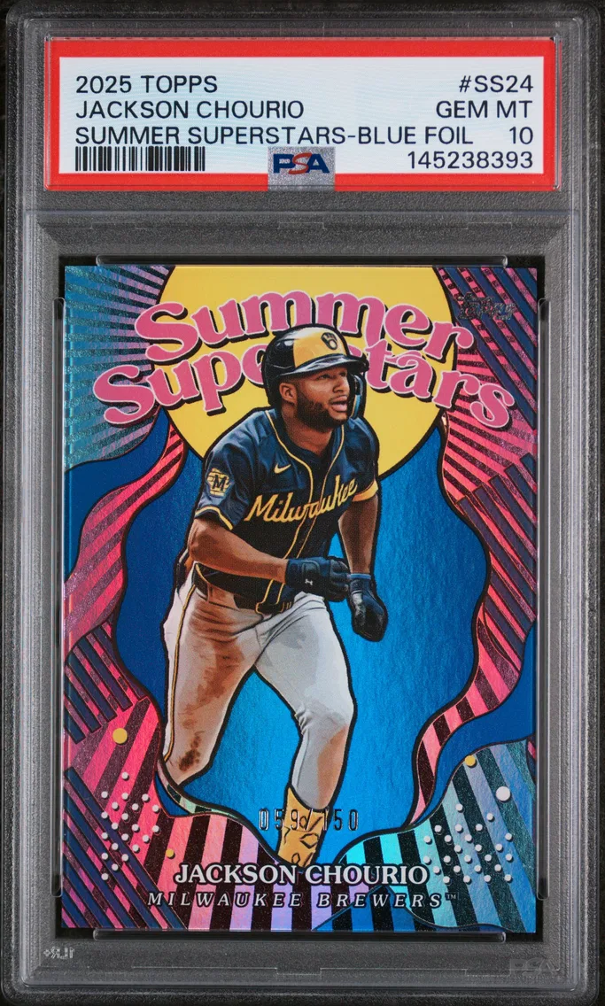 2025 #SS24 Jackson Chourio PSA 10 Topps Summer Superstars