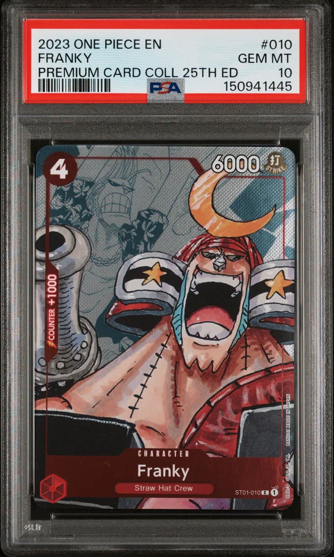2023 #010 Franky PSA 10 One Piece Premium Card Collection 25th Edition