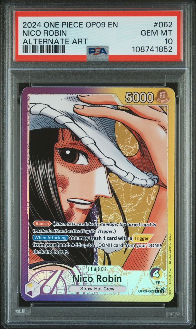 2024 #062 Nico Robin PSA 10 One Piece OP09-Emperors in the New World