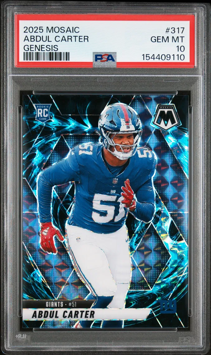 2025 #317 Abdul Carter PSA 10 Panini Mosaic