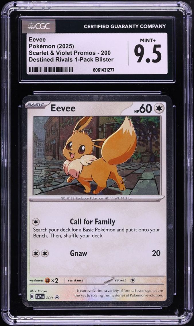 2025 Pokemon Scarlet & Violet Promo Destined Rivals Eevee #200 CGC 9.5 MINT+
