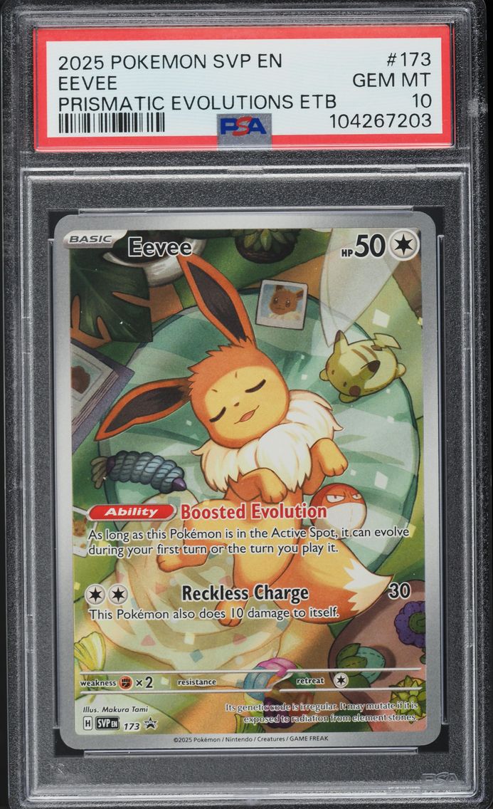 2025 #173 SV BLACK STAR PROMO PRISMATIC EVOLUTIONS ETB EEVEE PSA 10 POKEMON