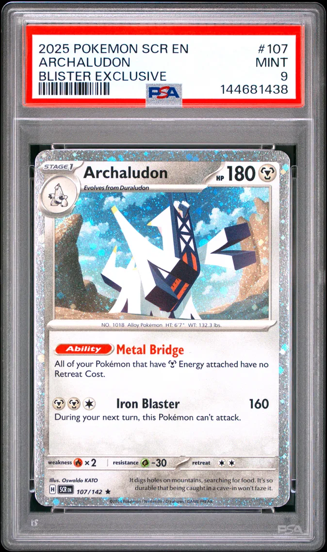 2025 #107 Archaludon PSA 9 Scr E