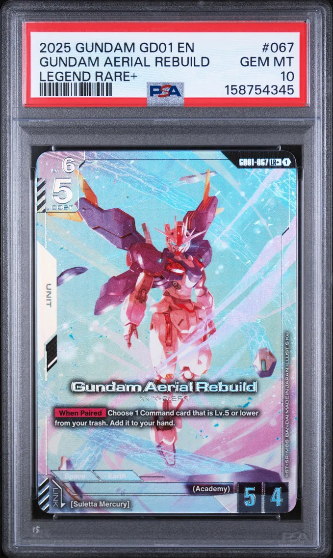 2025 #067 Gundam Aerial Rebuild PSA 10 Gundam Newtype Rising