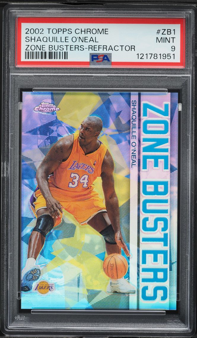 2002 #ZB1 Shaquille O'Neal PSA 9