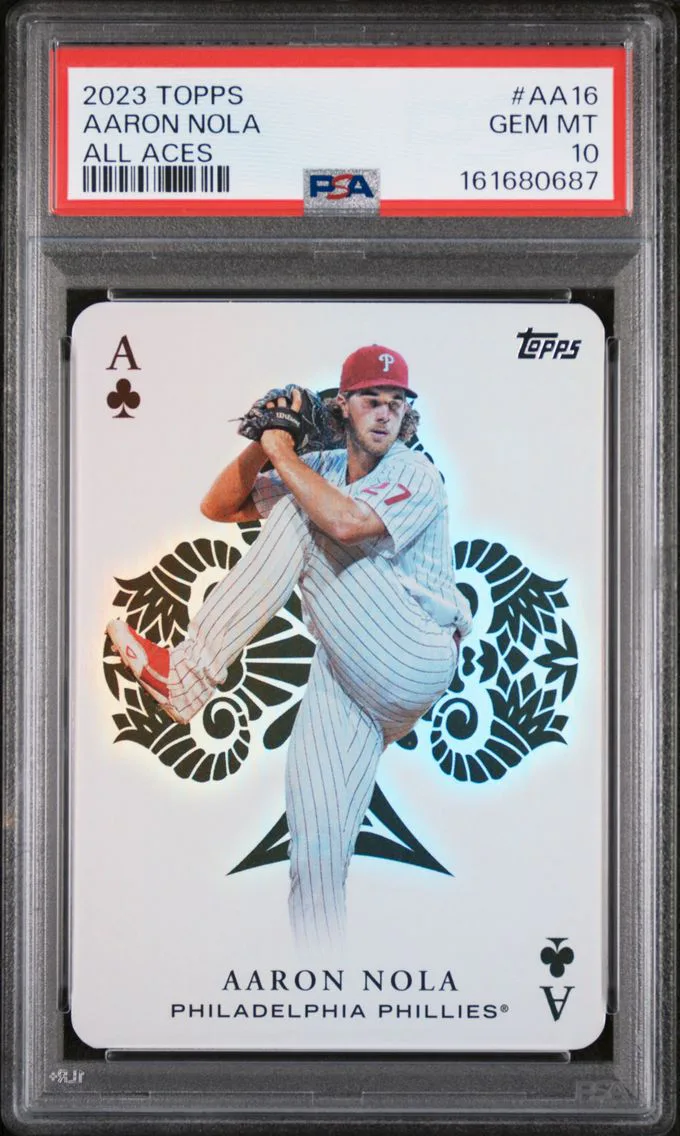 2023 #AA16 Aaron Nola PSA 10 Topps All Aces