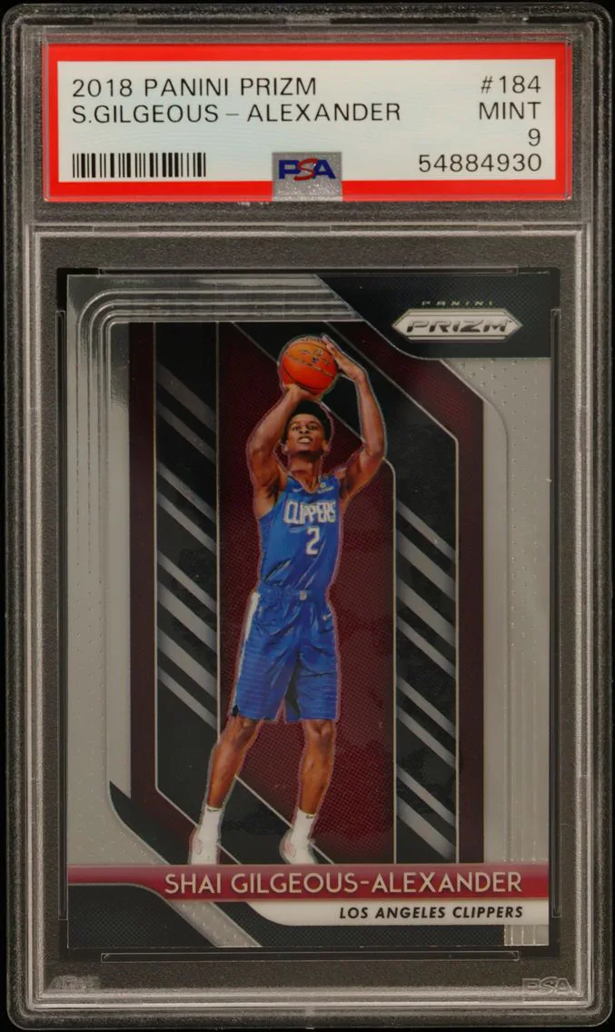 2018 #184 Shai Gilgeous-Alexander PSA 9 Panini Prizm