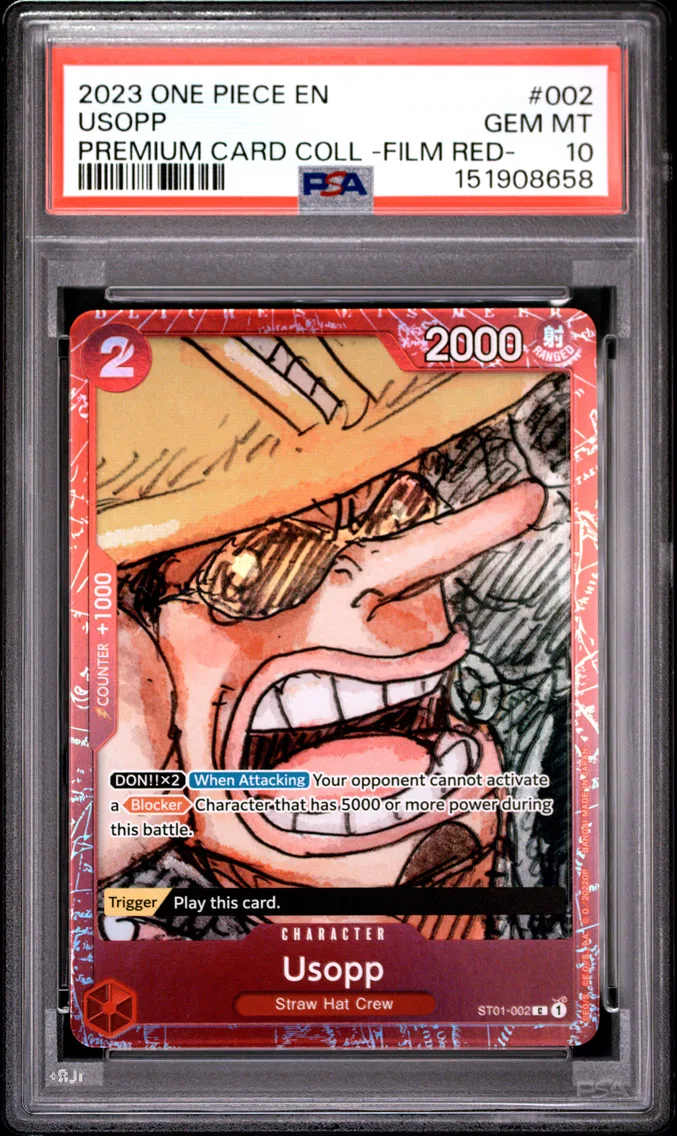 2023 #002 Usopp PSA 10 One Piece Premium Card Collection -One Piece Film Red-