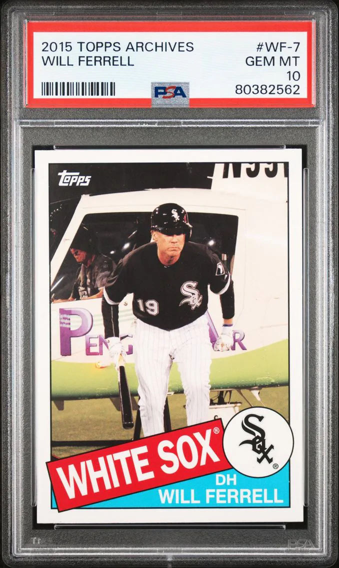 2015 #WF-7 Will Ferrell PSA 10 Topps Archives Will Ferrell