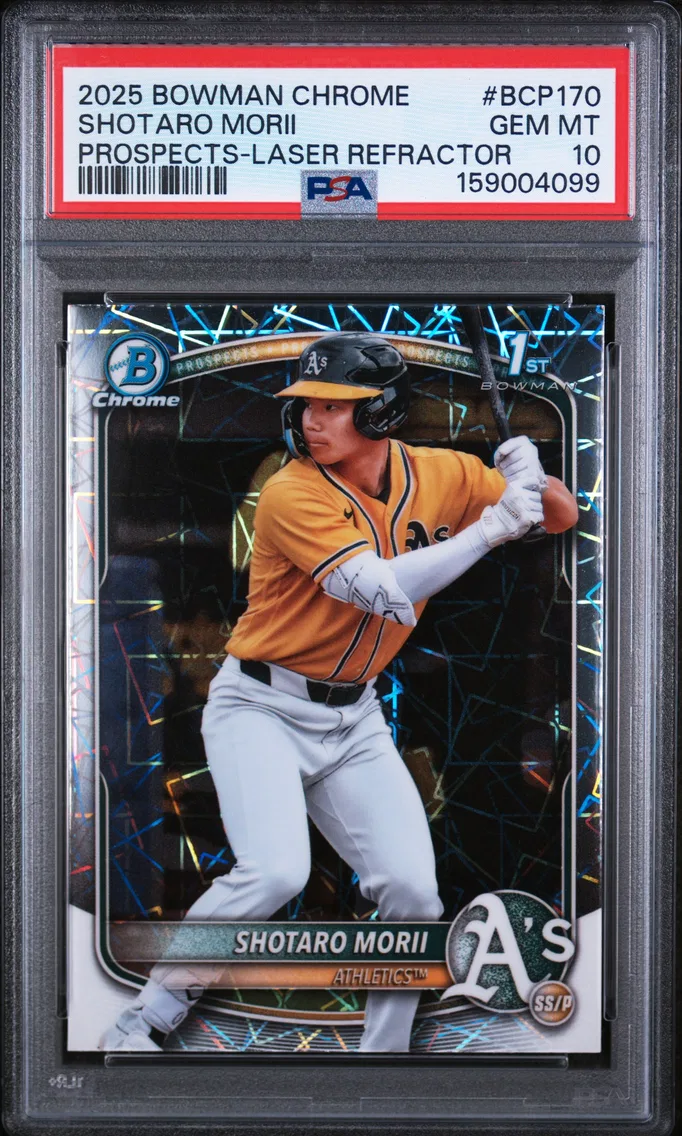 2025 #BCP170 Shotaro Morii PSA 10 Bowman Chrome Prospects