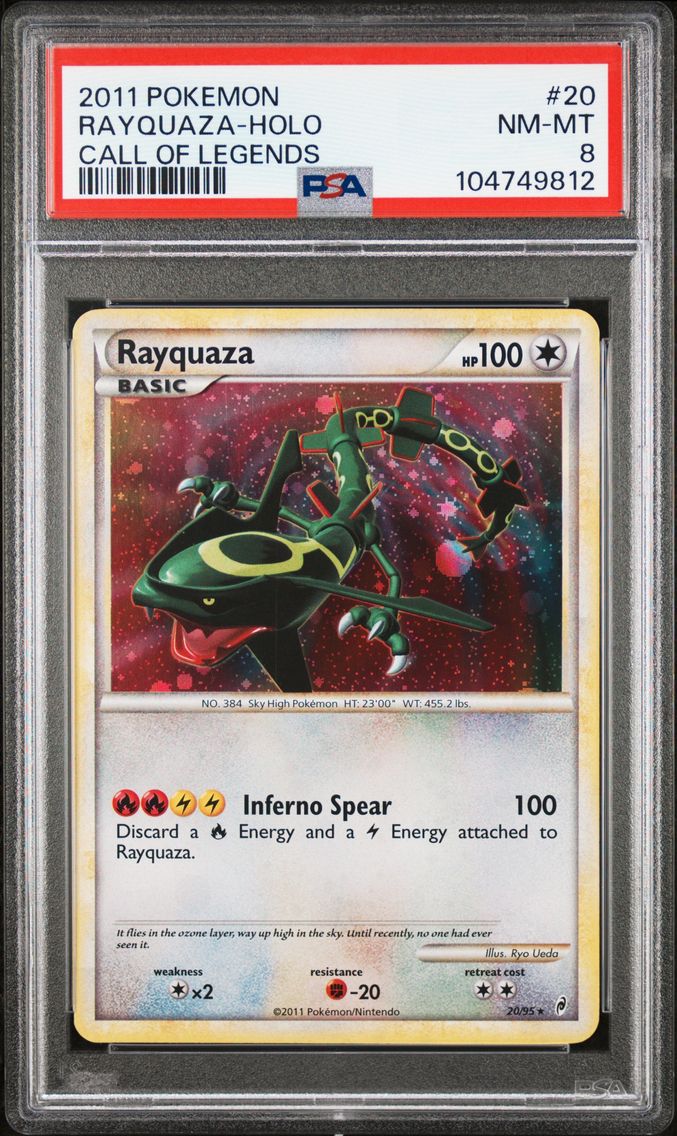 2011 #20 Rayquaza-Holo PSA 8 Call of Legends Pokemon