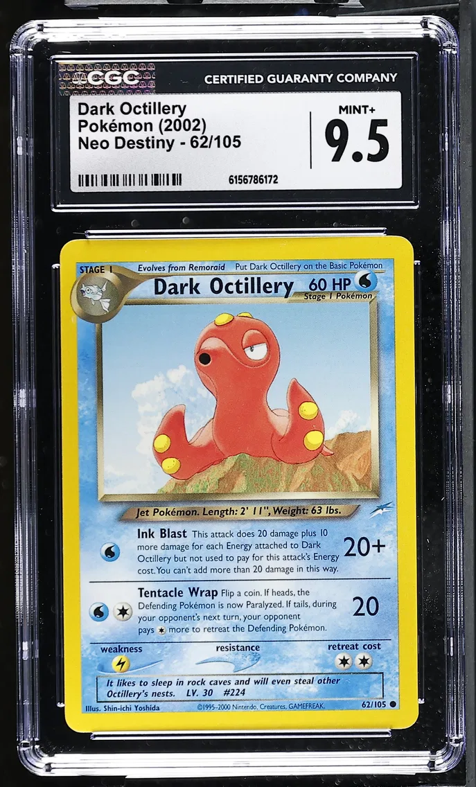 2002 #62 Dark Octillery CGC 9.5 Neo Destiny - Unlimited - English
