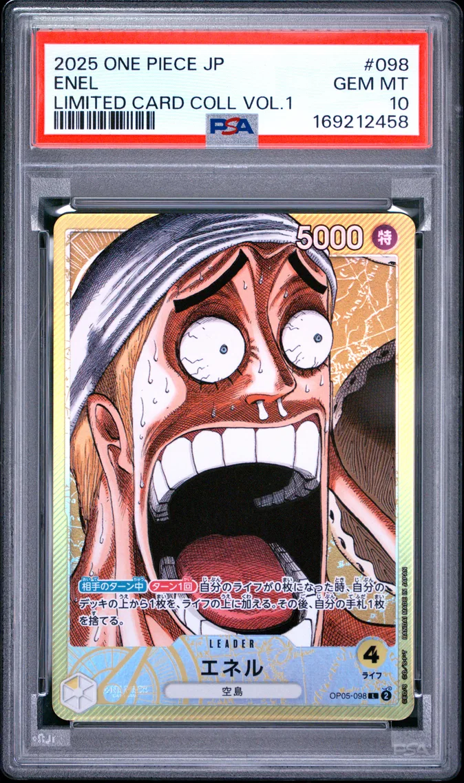 2025 #098 Enel PSA 10 One Piece Japanese Limited Card Collection Vol.1
