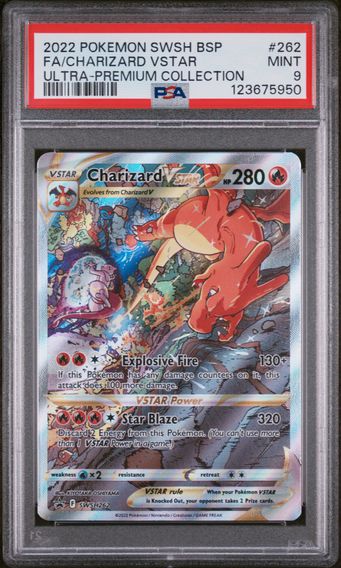 2022 #262 Full Art Charizard VSTAR PSA 9 Swsh Black Star Promo
