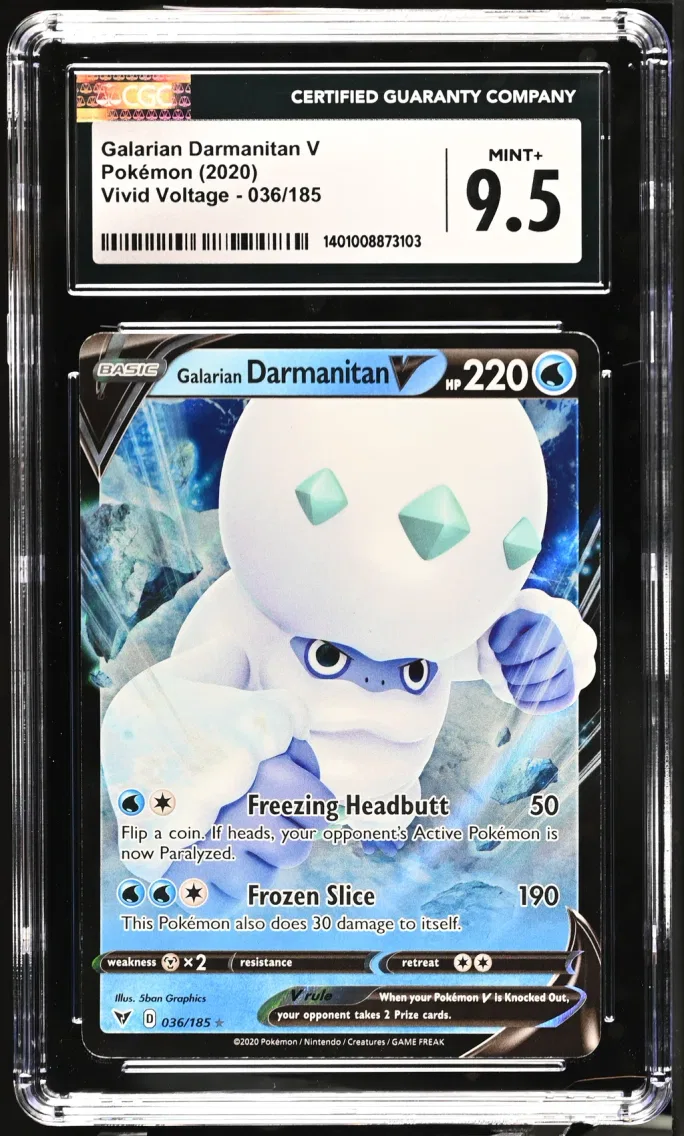 2020 #036 Galarian Darmanitan V CGC 9.5 Vivid Voltage - English