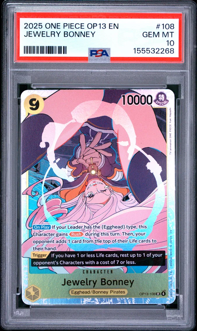 2025 #108 Jewelry Bonney PSA 10 One Piece OP13-Carrying on His Will