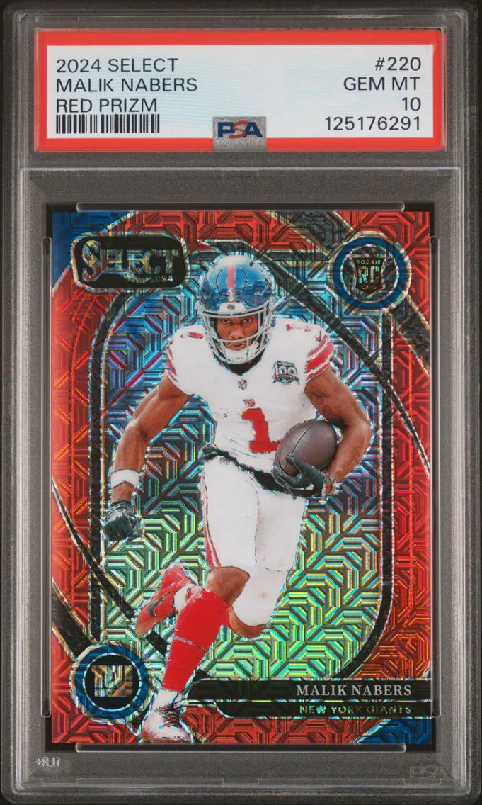 2024 #220 Malik Nabers PSA 10 Panini Select