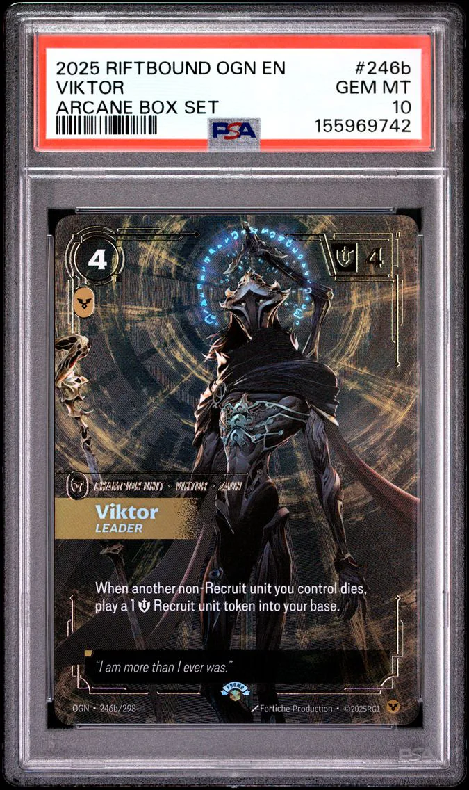 2025 #246b Viktor - Leader PSA 10 Riftbound: League of Legends Ogn-Origins