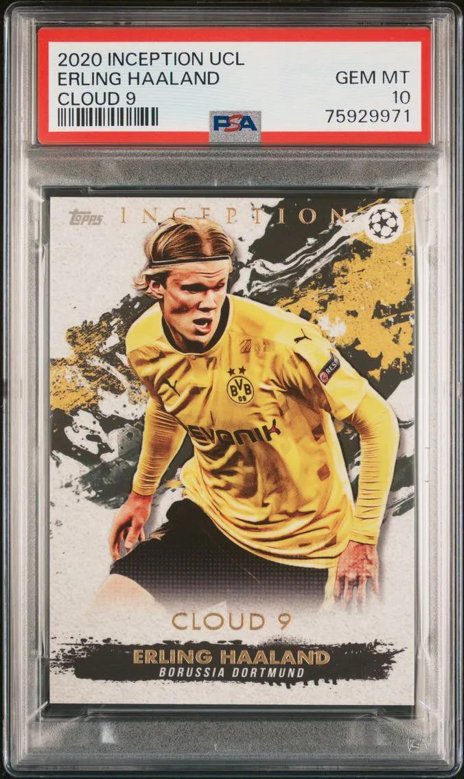 2020 #NA Erling Haaland PSA 10 Topps Inception UEFA Champions League