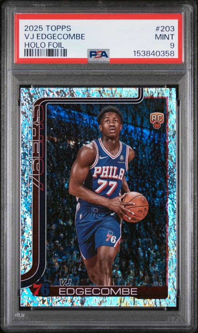 2025 #203 VJ Edgecombe PSA 9 Topps