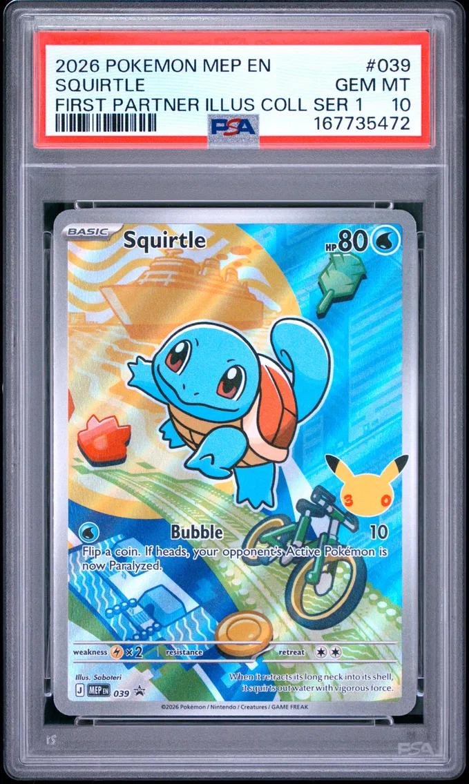 2026 #039 Squirtle PSA 10 Mep EN-Me Black Star Promo