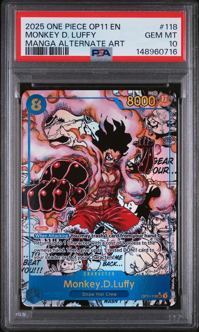2025 #118 Monkey D. Luffy PSA 10