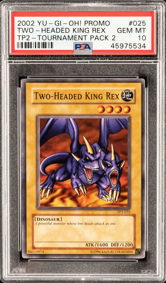TWO-HEADED KING REX TP2-025 TOURNAMENT PACK 2 2002 PSA 10