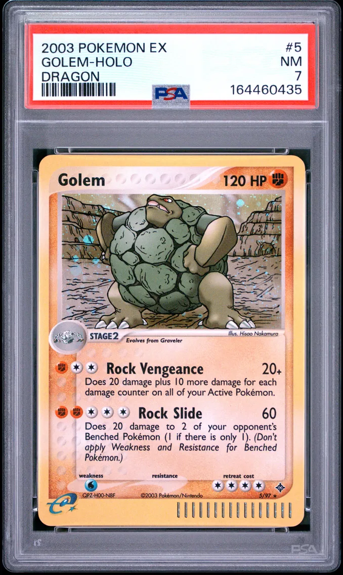 2003 #5 Golem-Holo PSA 7 EX Dragon