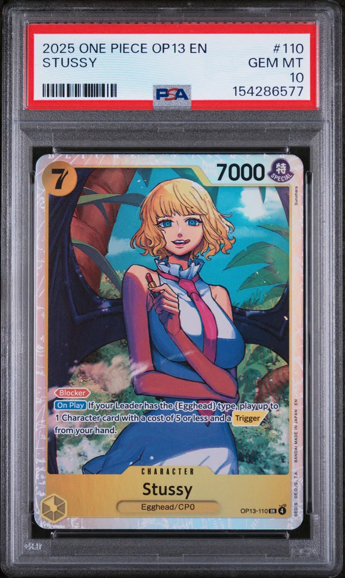 2025 #110 Stussy PSA 10 One Piece OP13-Carrying on His Will