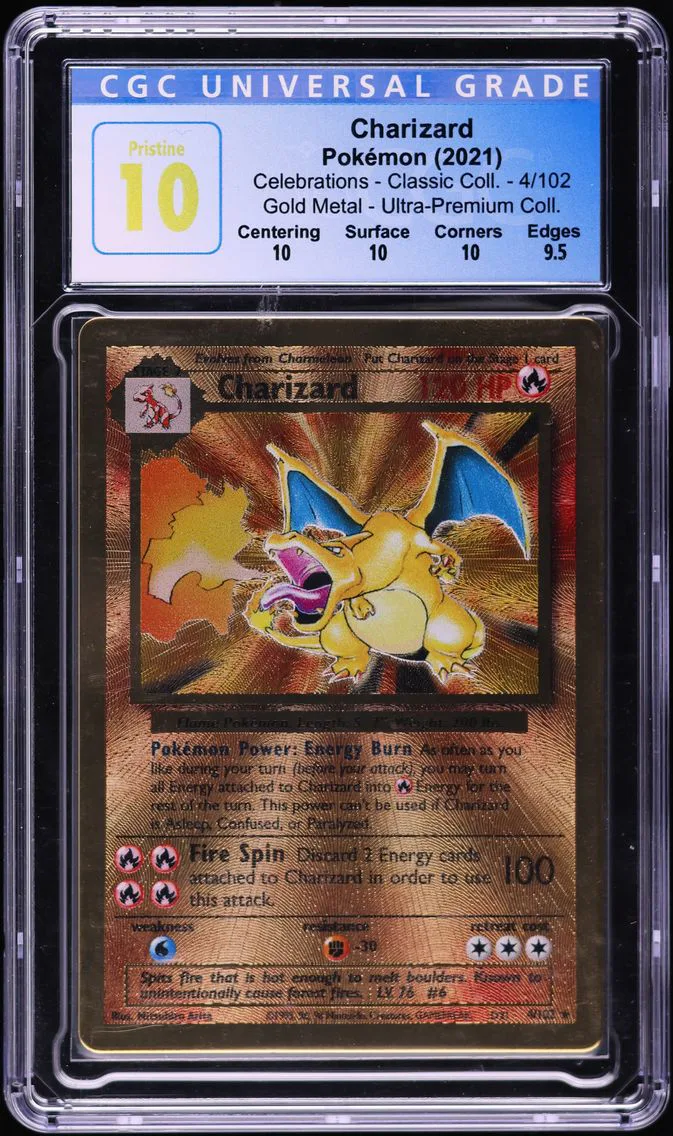 2021 #4 Charizard CGC 10 Pristine Celebrations Ultra-Premium Collection Pokemon