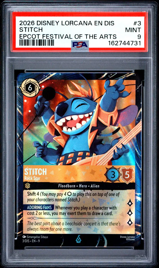 2026 #3 STITCH PSA 9 Disney Lorcana EN Dis-Magical Places Promo