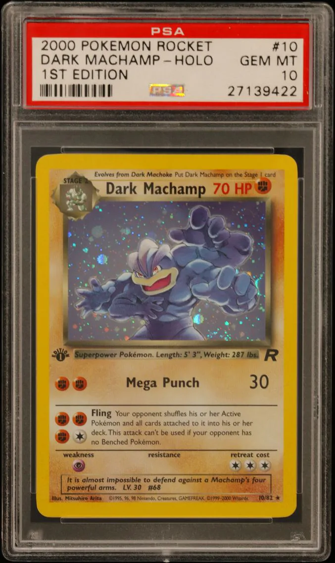 2000 #10 Dark Machamp-Holo 1st E