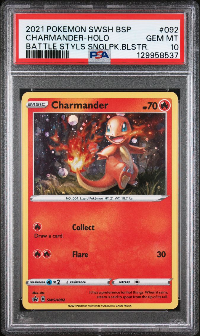 2021 #092 Charmander-Holo PSA 10