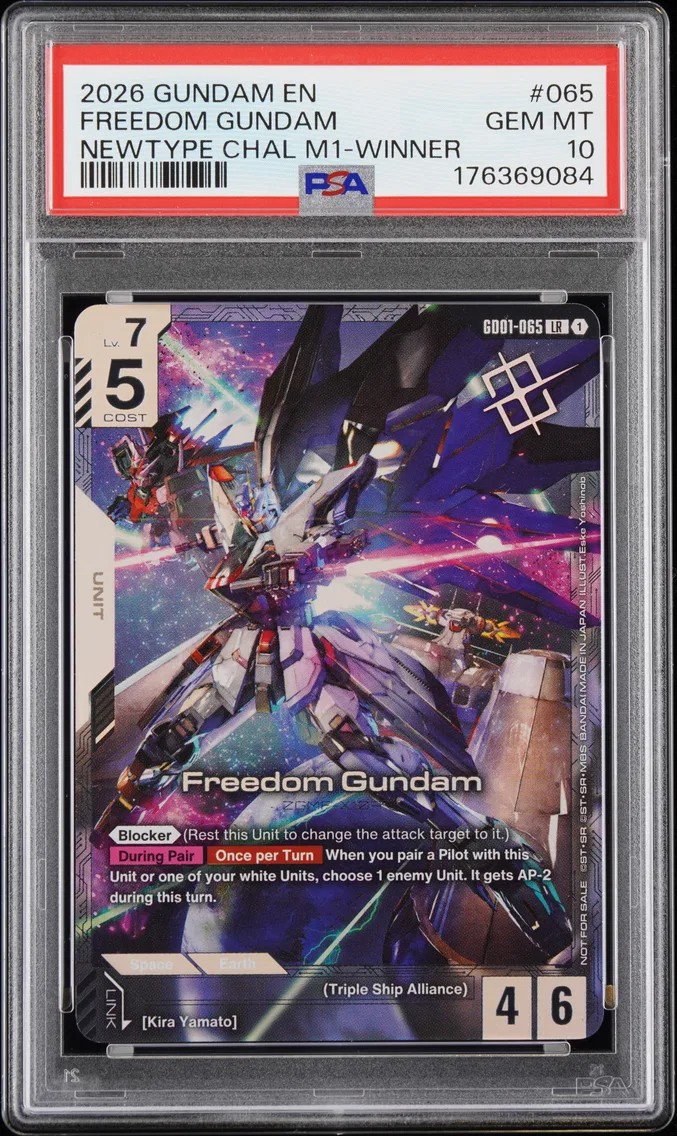 2026 #065 Freedom Gundam PSA 10 Gundam Promo