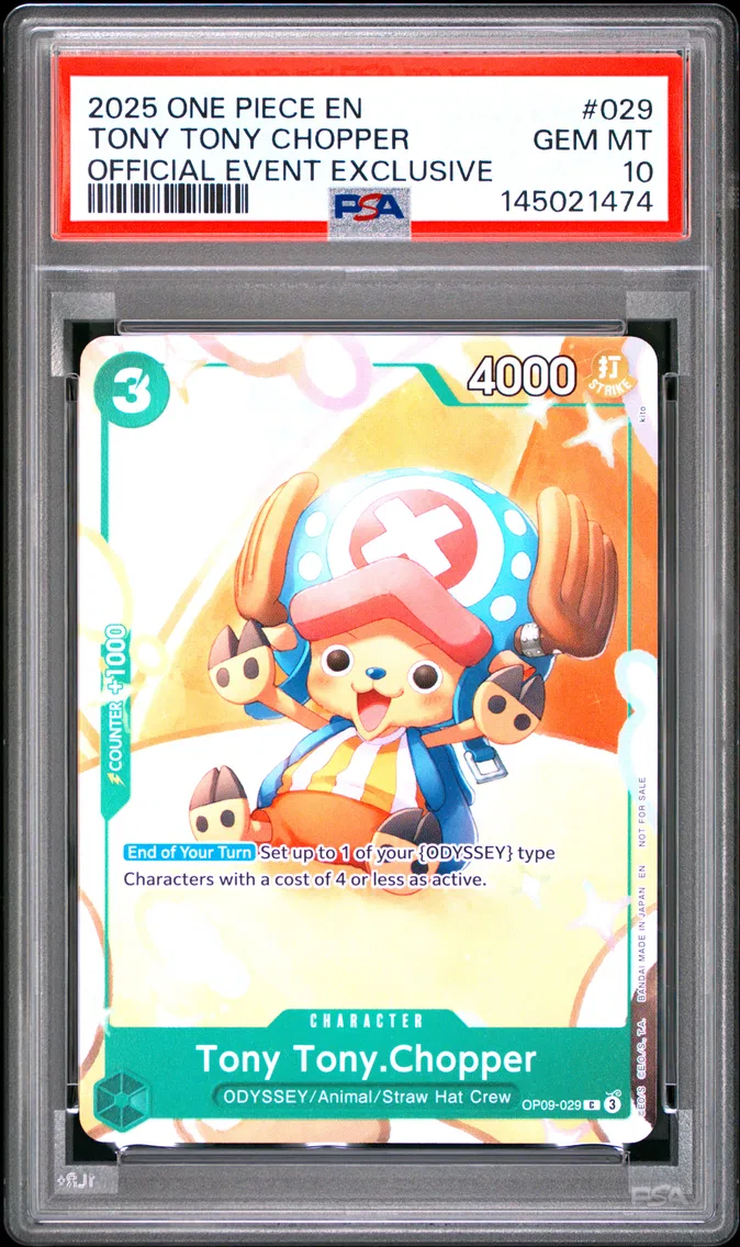 2025 #029 Tony Tony Chopper PSA 10 One Piece Promos