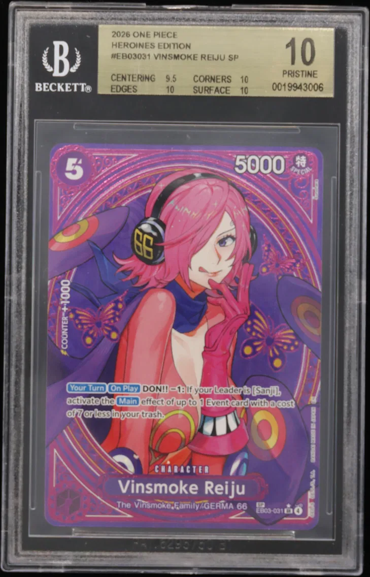 2026 #EB03031 Vinsmoke Reiju SP BGS 10 One Piece Card Game -ONE PIECE Heroines Edition-