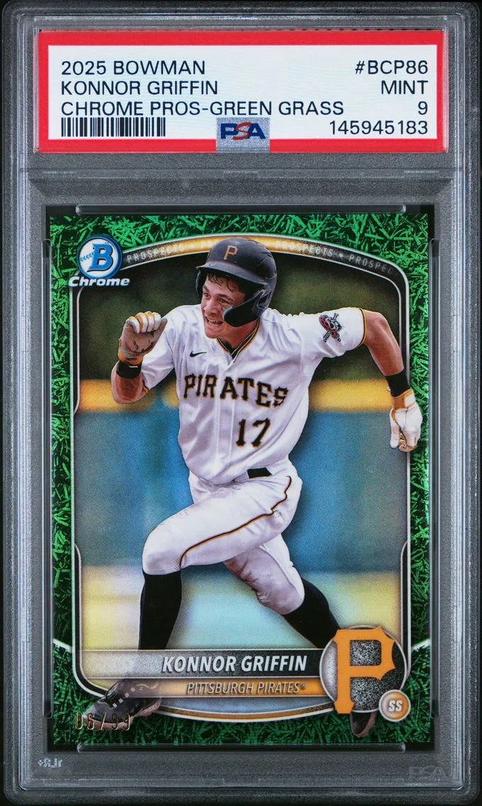 2025 #BCP86 Konnor Griffin PSA 9 Bowman Chrome Prospects