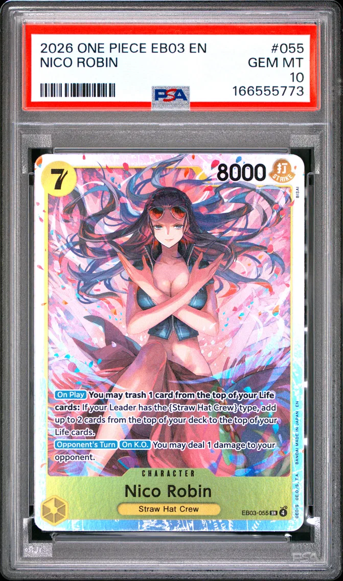 2026 #055 Nico Robin PSA 10 One Piece EB03-Extra Booster -One Piece Heroines Edition-